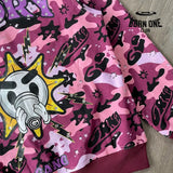 Jaqueta Moletom Glo Gang FullZip Pink Camo