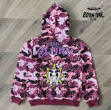 Jaqueta Moletom Glo Gang FullZip Pink Camo