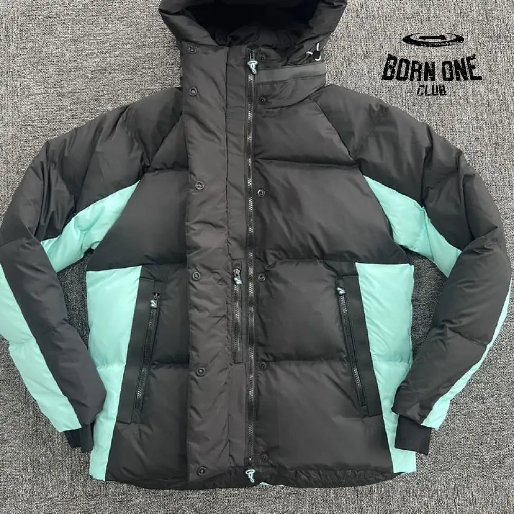 Jaqueta Puffer Synaworld Preto/Azul