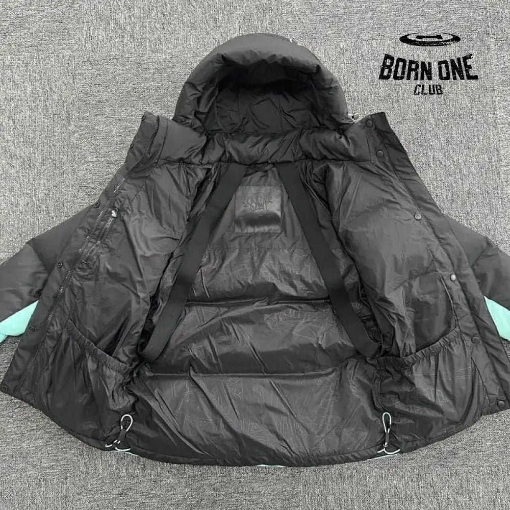 Jaqueta Puffer Synaworld Preto/Azul