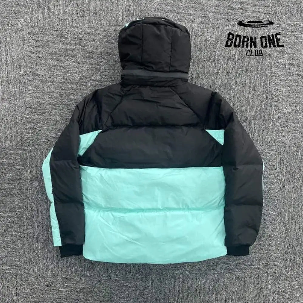 Jaqueta Puffer Synaworld Preto/Azul