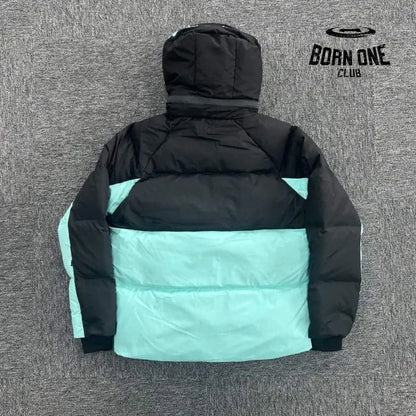 Jaqueta Puffer Synaworld Preto/Azul