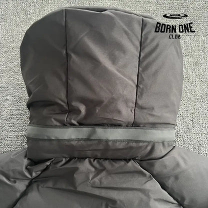 Jaqueta Puffer Synaworld Preto/Azul