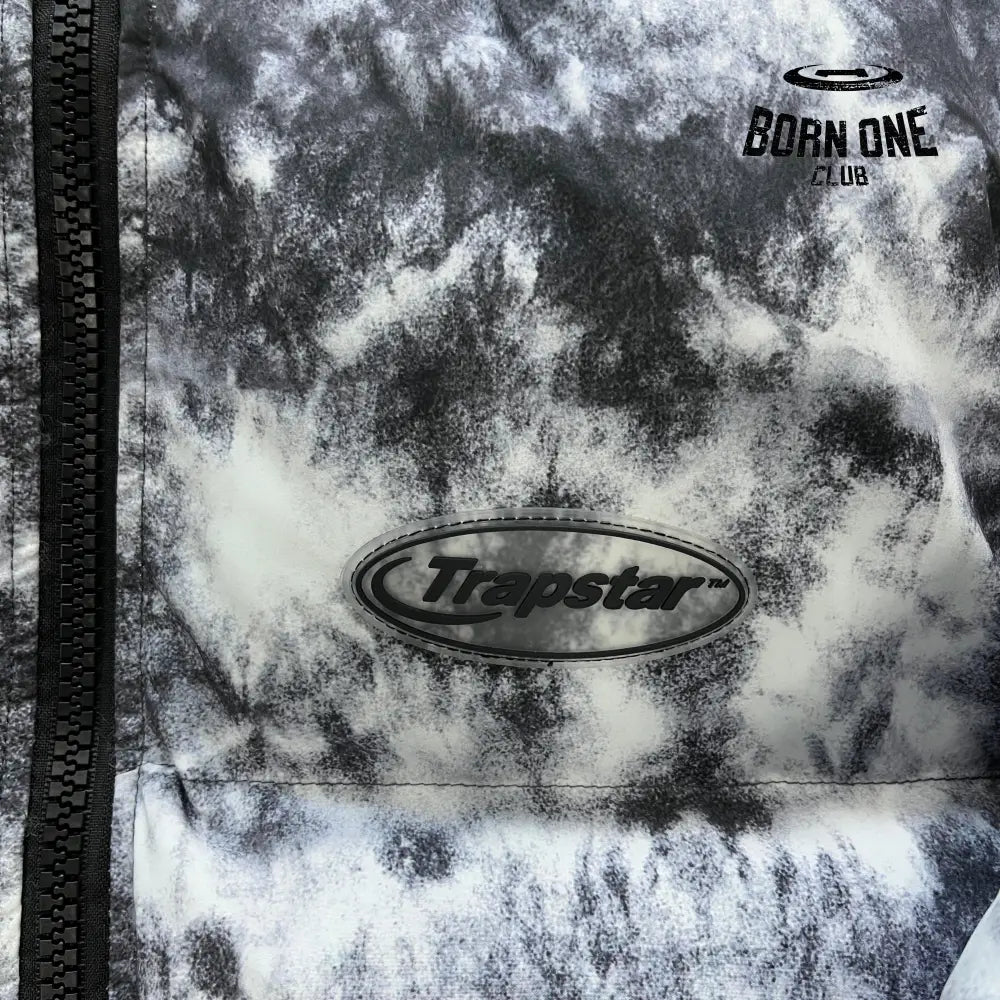 Jaqueta Puffer Trapstar Hyperdrive Tie Dye Black/Gray