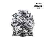Jaqueta Puffer Trapstar Hyperdrive Tie Dye Black/Gray