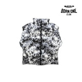 Jaqueta Puffer Trapstar Hyperdrive Tie Dye Black/Gray