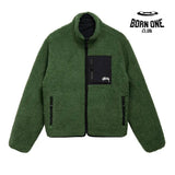 Jaqueta Stussy 8 Ball Sherpa Dupla Face