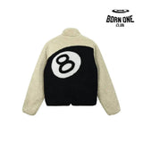 Jaqueta Stussy 8 Ball Sherpa Dupla Face