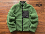Jaqueta Stussy 8 Ball Sherpa Dupla Face