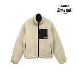 Jaqueta Stussy 8 Ball Sherpa Dupla Face