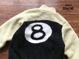 Jaqueta Stussy 8 Ball Sherpa Dupla Face