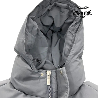Jaqueta Trapstar Decoded 2022 Hooded Puffer Grey