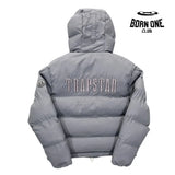 Jaqueta Trapstar Decoded 2022 Hooded Puffer Grey
