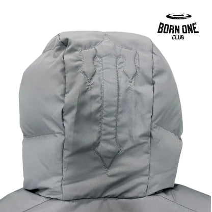 Jaqueta Trapstar Decoded 2022 Hooded Puffer Grey