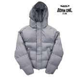 Jaqueta Trapstar Decoded 2022 Hooded Puffer Grey P