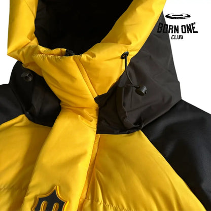 Jaqueta Trapstar Decoded Arch Puffer Black Yellow