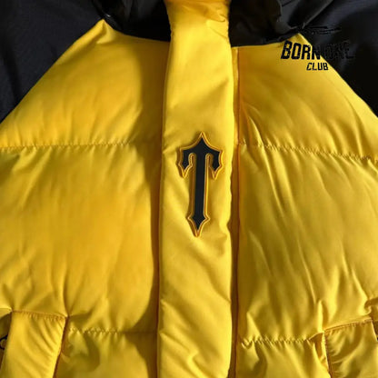 Jaqueta Trapstar Decoded Arch Puffer Black Yellow
