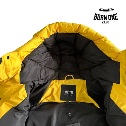Jaqueta Trapstar Decoded Arch Puffer Black Yellow