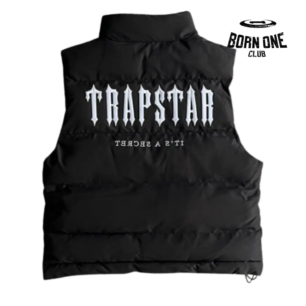 Jaqueta Trapstar Decoded Gilet Black & White