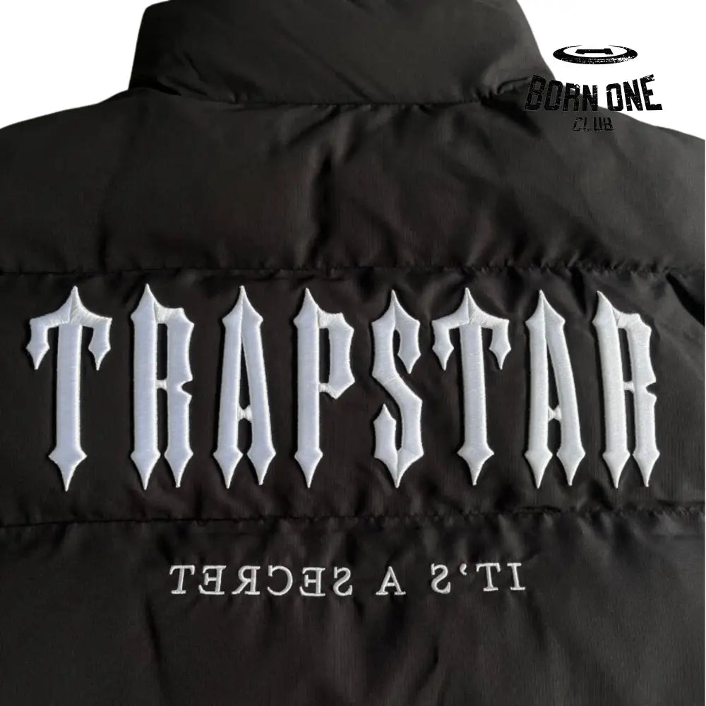 Jaqueta Trapstar Decoded Gilet Black & White
