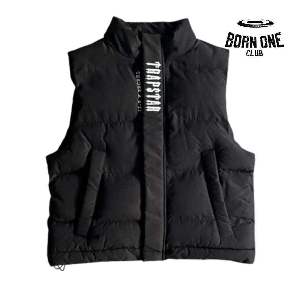 Jaqueta Trapstar Decoded Gilet Black & White P