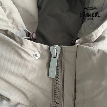 Jaqueta Trapstar Decoded Hooded Puffer 2.0 Brindle