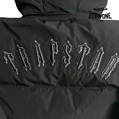 Jaqueta Trapstar Feminina Irongate Detachable Hooded Puffer Black