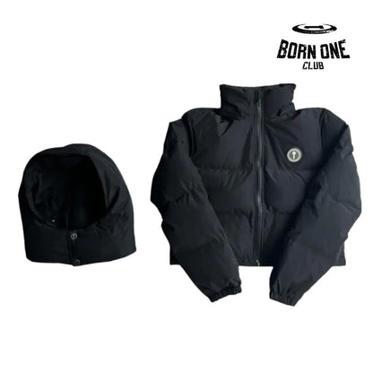 Jaqueta Trapstar Feminina Irongate Detachable Hooded Puffer Black