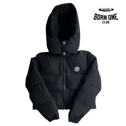 Jaqueta Trapstar Feminina Irongate Detachable Hooded Puffer Black P