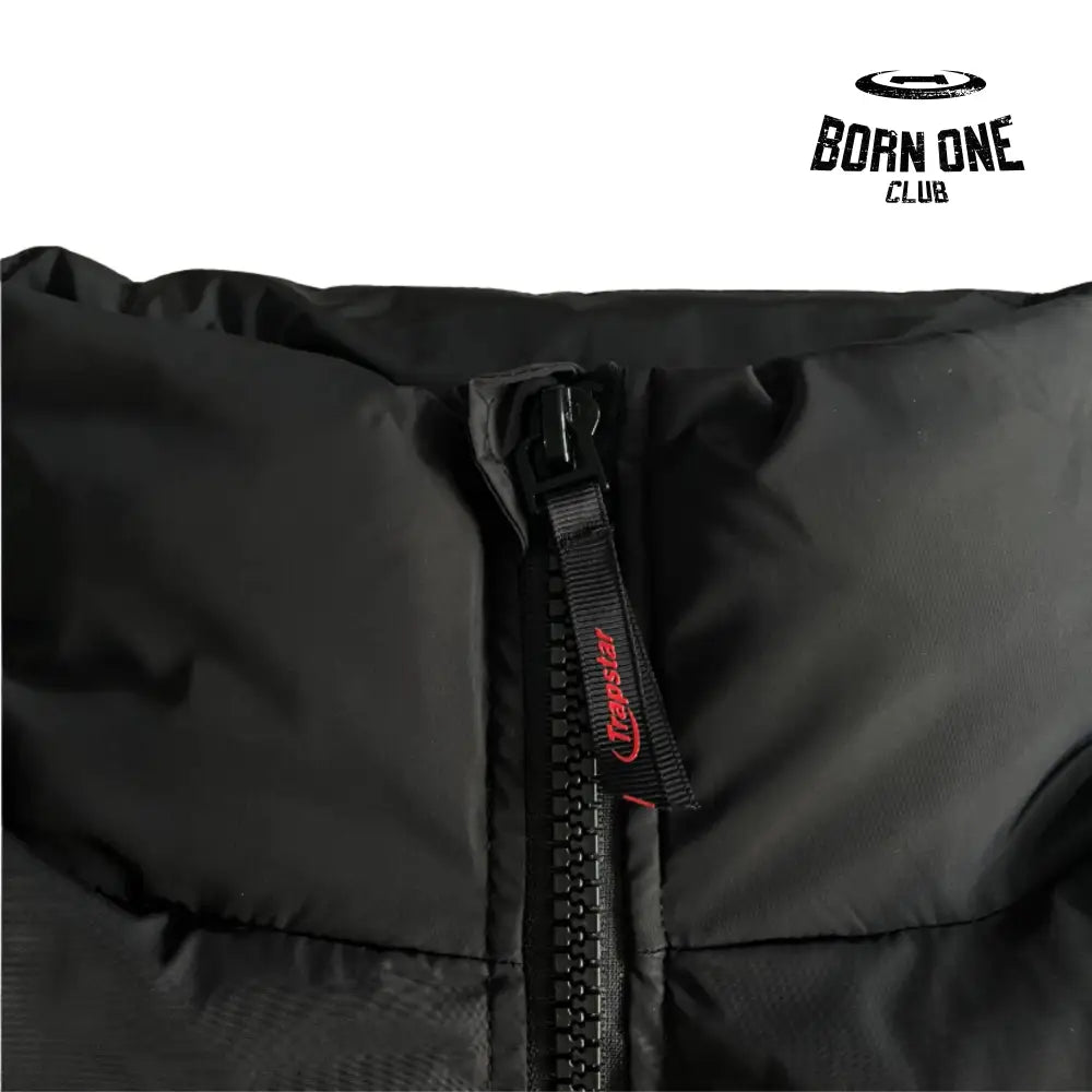 Jaqueta Trapstar Hyperdrive Puffer Black/Red & White