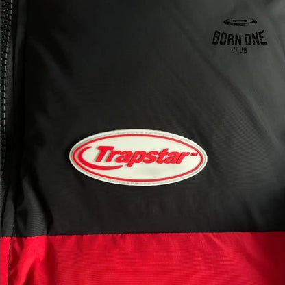 Jaqueta Trapstar Hyperdrive Puffer Black/Red & White