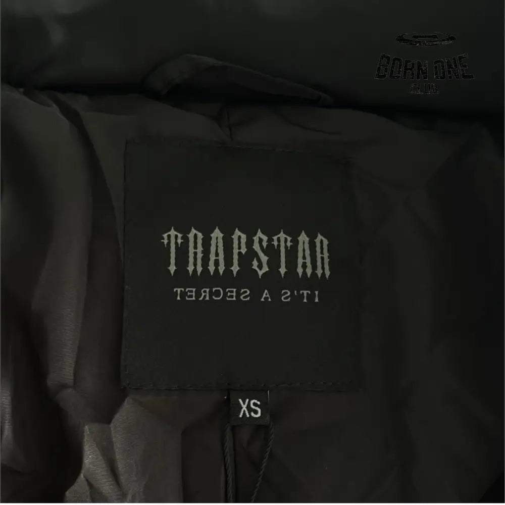 Jaqueta Trapstar Hyperdrive Puffer Black/Red & White