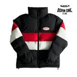 Jaqueta Trapstar Hyperdrive Puffer Black/Red & White P