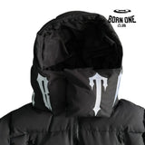 Jaqueta Trapstar Irongate Collar Puffer Black & White