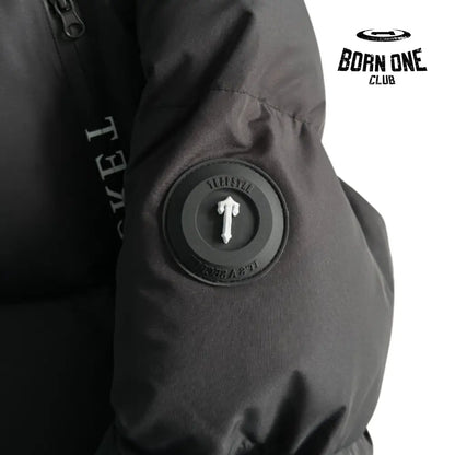 Jaqueta Trapstar Irongate Collar Puffer Black & White