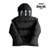 Jaqueta Trapstar Irongate Collar Puffer Black & White