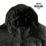 Jaqueta Trapstar Irongate Collar Puffer Black & White