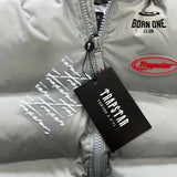 Jaqueta Trapstar Light Grey & Red Hyperdrive 2.0 Bomber