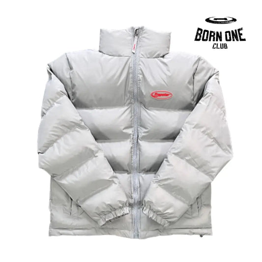 Jaqueta Trapstar Light Grey & Red Hyperdrive 2.0 Bomber P