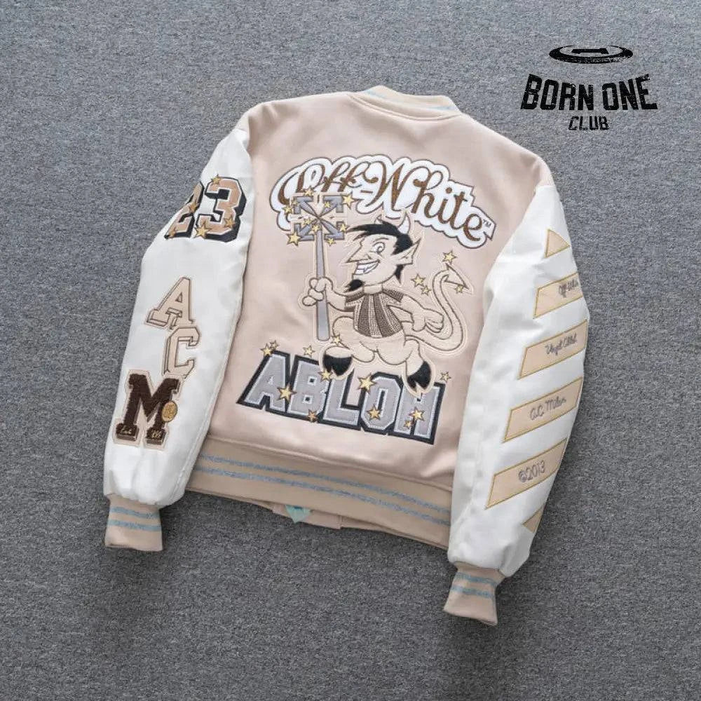 Jaqueta Varsity Off-White x AC Milan