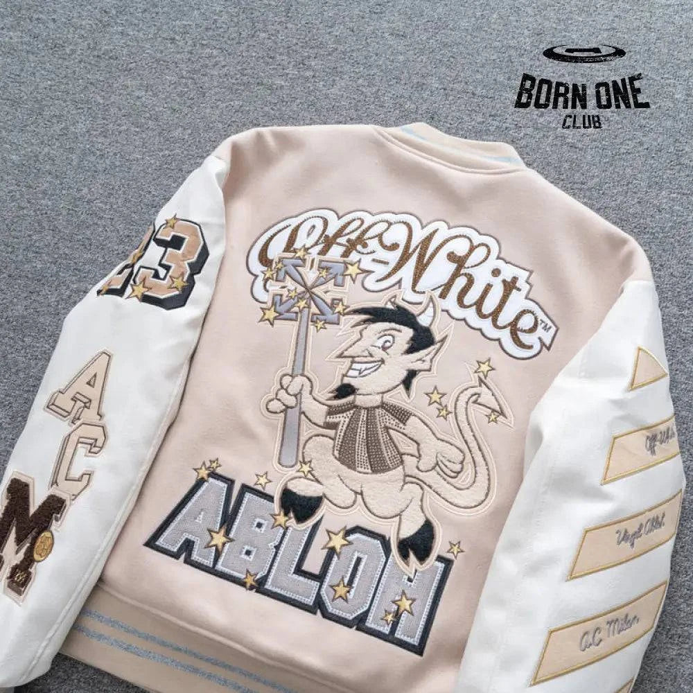 Jaqueta Varsity Off-White x AC Milan