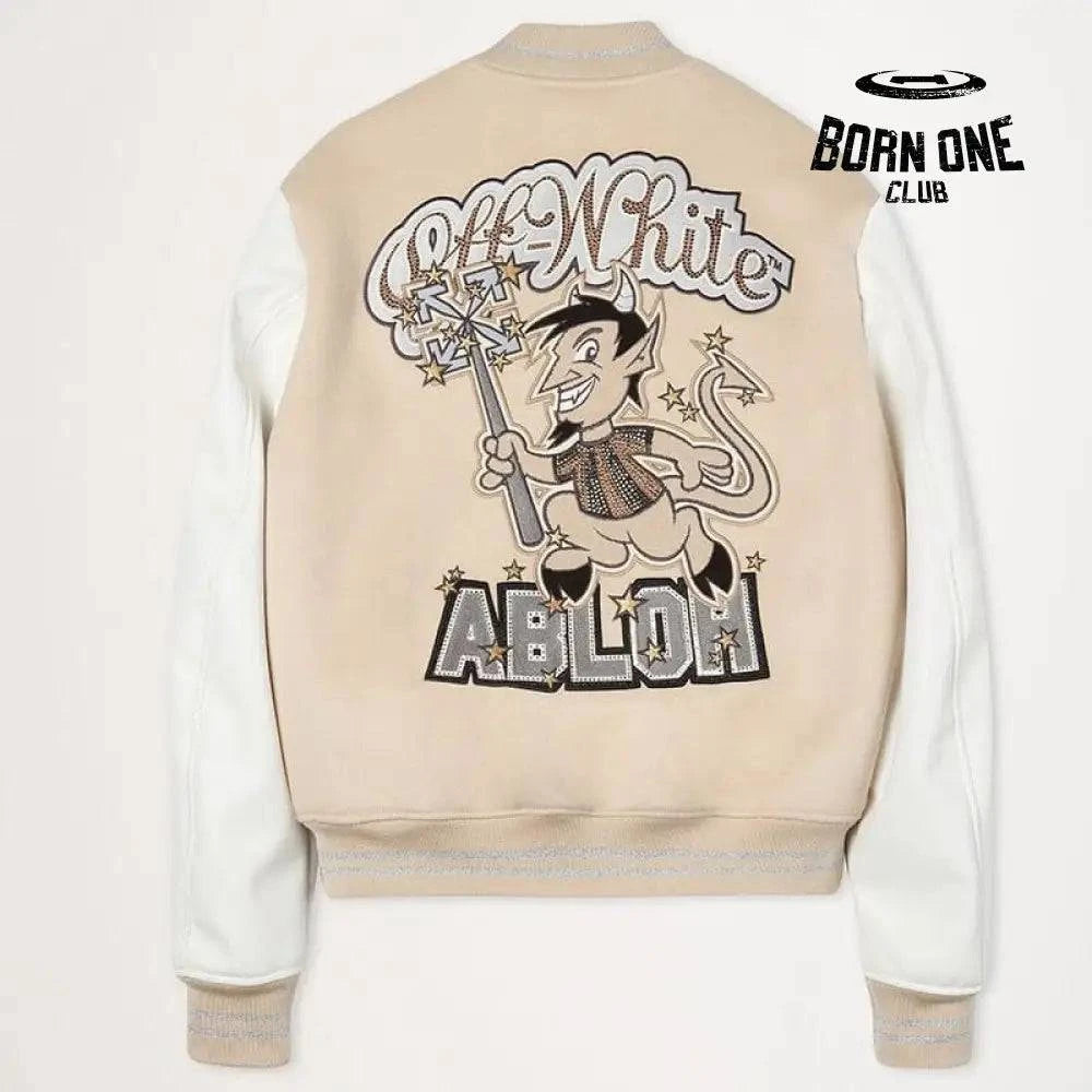 Jaqueta Varsity Off-White x AC Milan