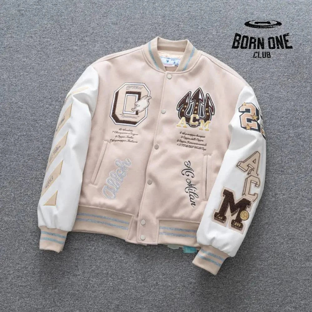 Jaqueta Varsity Off-White x AC Milan