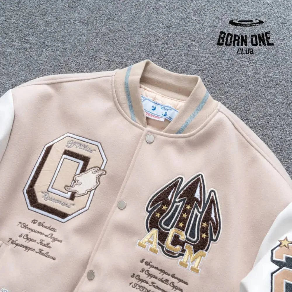 Jaqueta Varsity Off-White x AC Milan