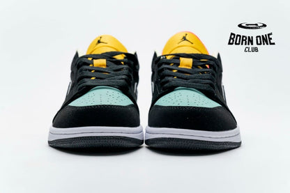 Jordan 1 Low Black Aurora Green Laser Orange CK3022-013