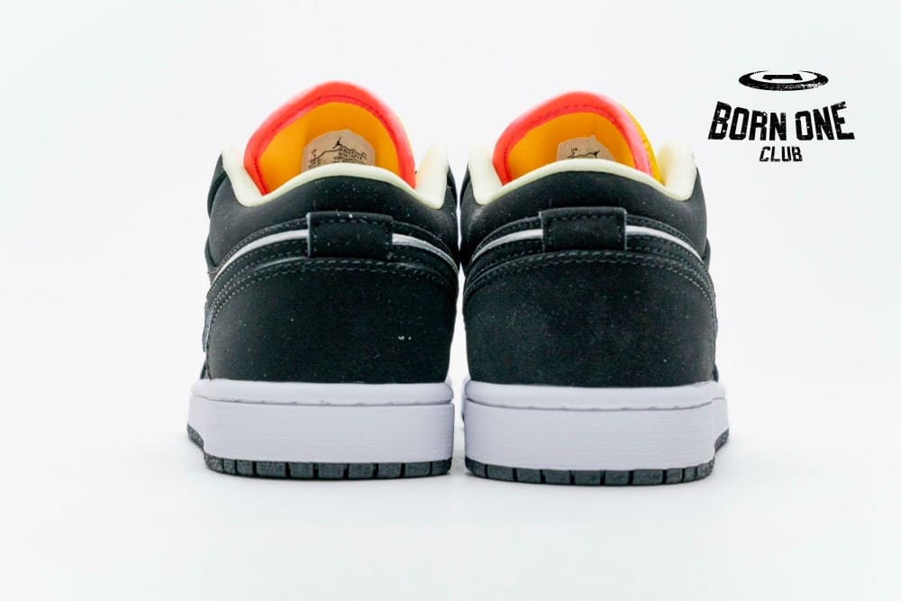 Jordan 1 Low Black Aurora Green Laser Orange CK3022-013