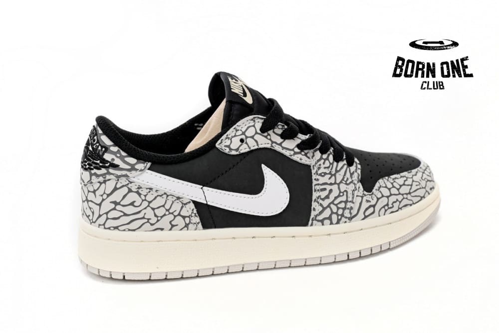 Jordan 1 Low Black Gray Burst CZ0858-001