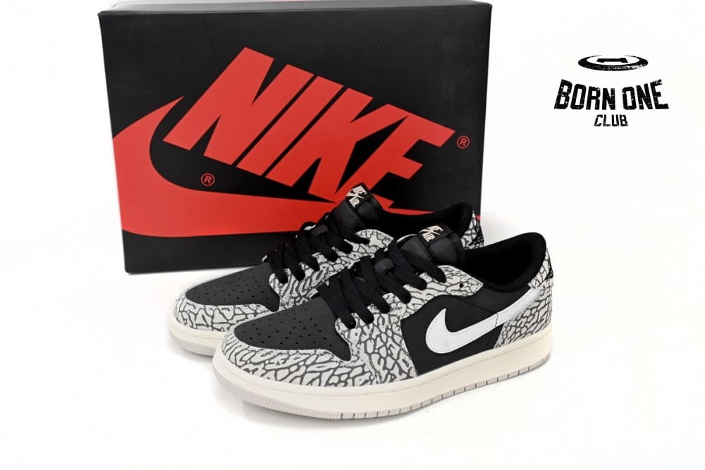 Jordan 1 Low Black Gray Burst CZ0858-001