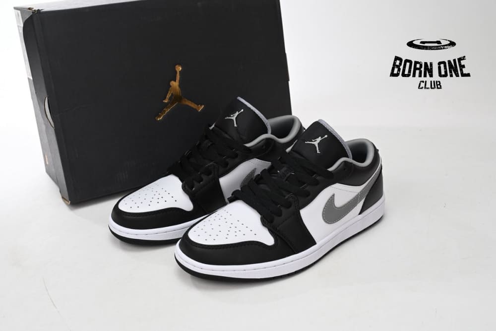 Jordan 1 Low Black White Grey 553558-040