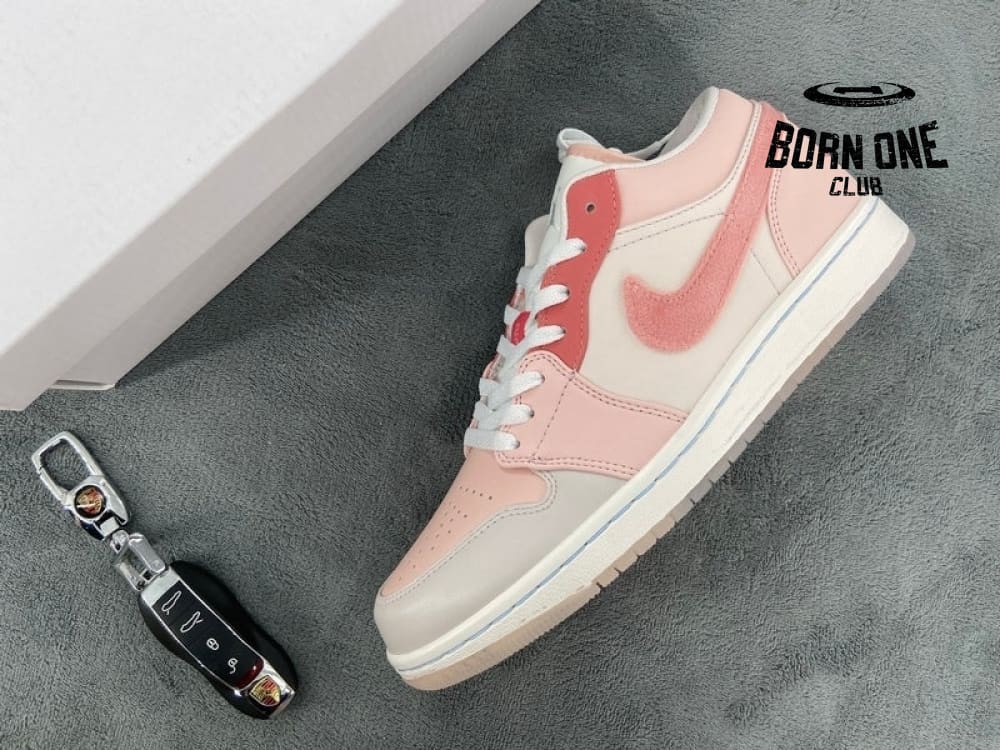 Jordan 1 Low SE Mighty Swooshers Pink DM5443-666